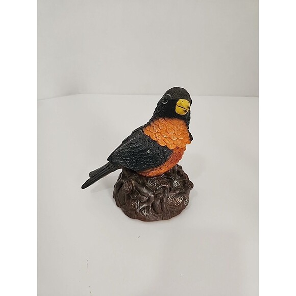 Vintage Gemmy Industries Living Garden Working Animated Singing Robin Bird Rare - Picture 1 of 7